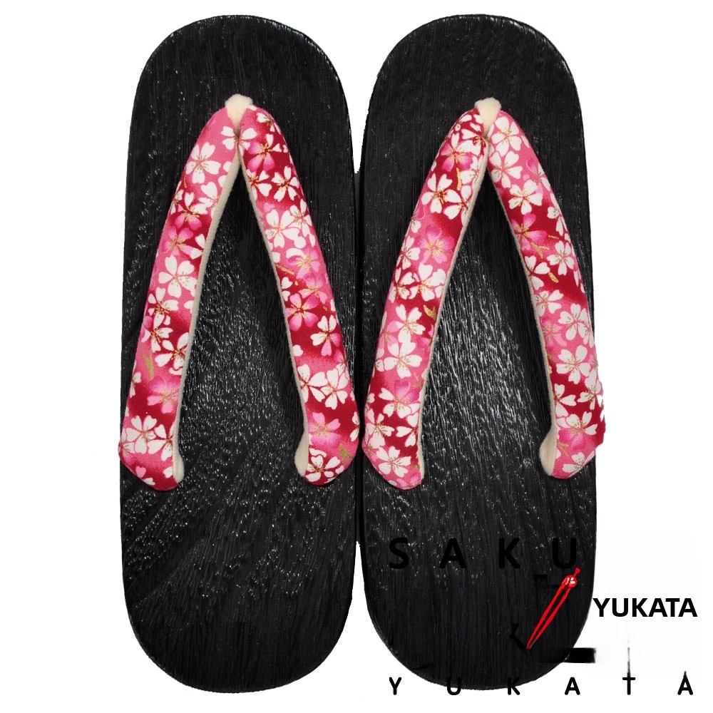 Sakura Yukata Wooden Sandals P - Bathrobe ulasan dan harga
