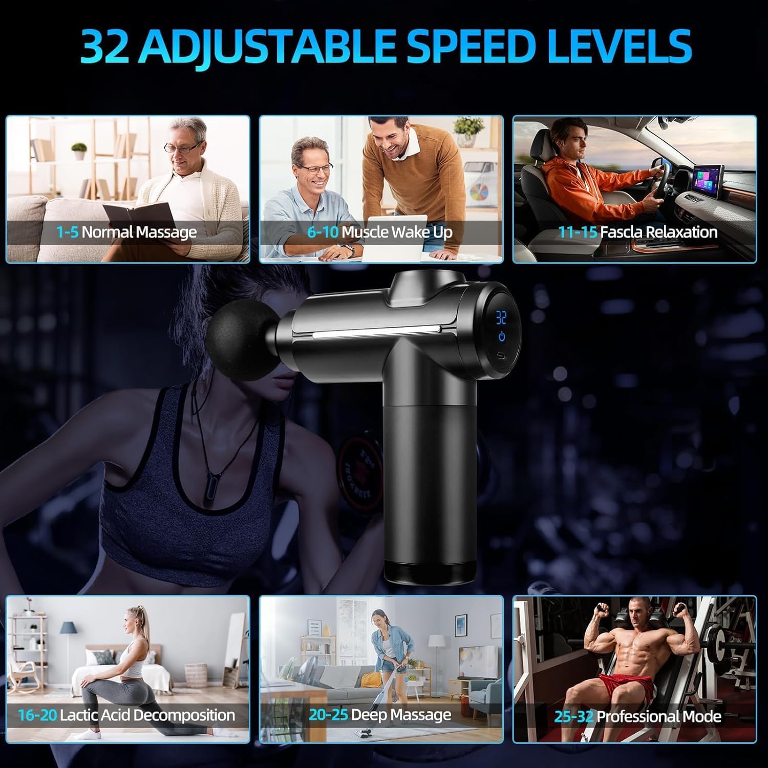 Massage Gun Deep Tissue Muscle - Massage Gun ulasan dan harga