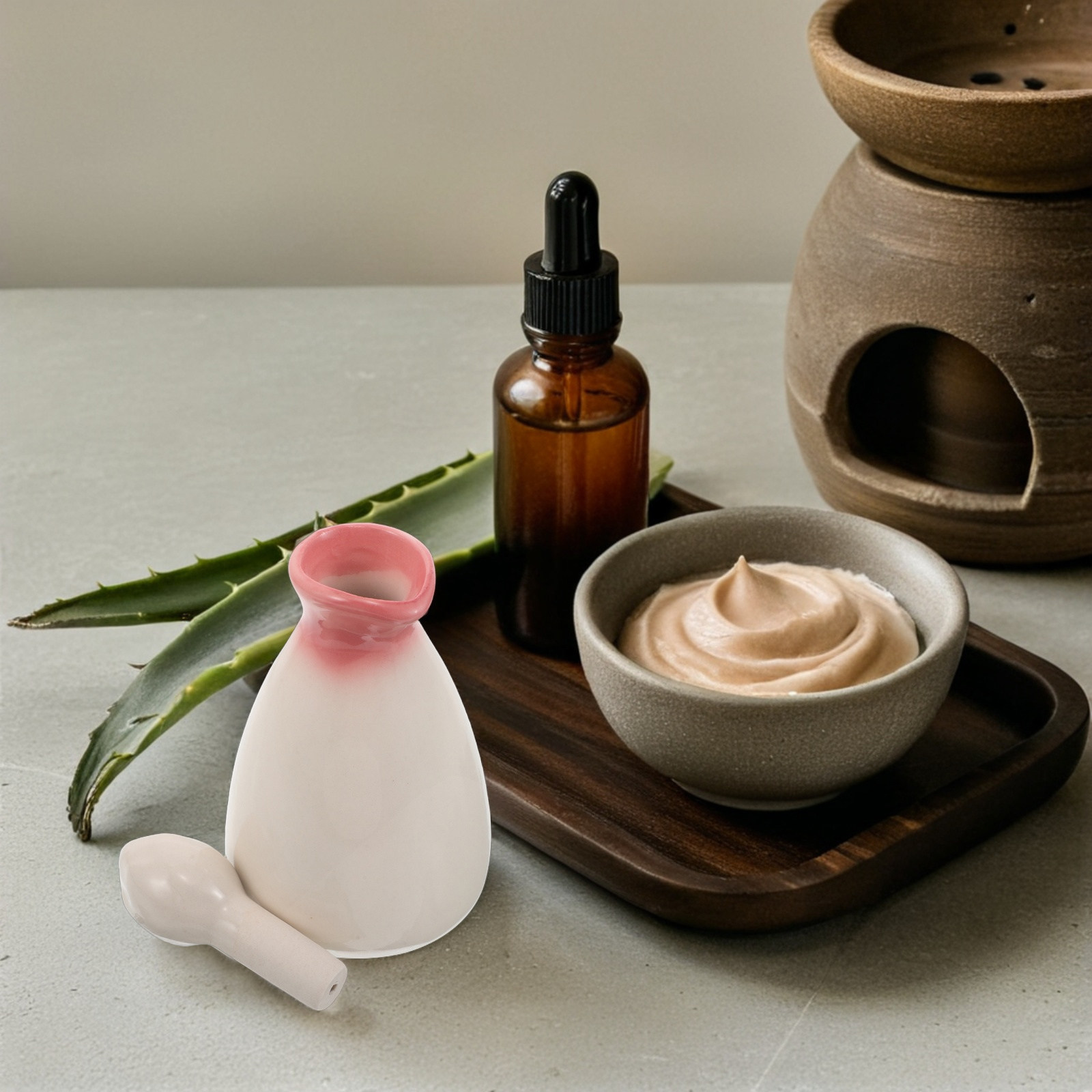 40Ml Ceramic Essential Oil Bot - Spa Massager ulasan dan harga