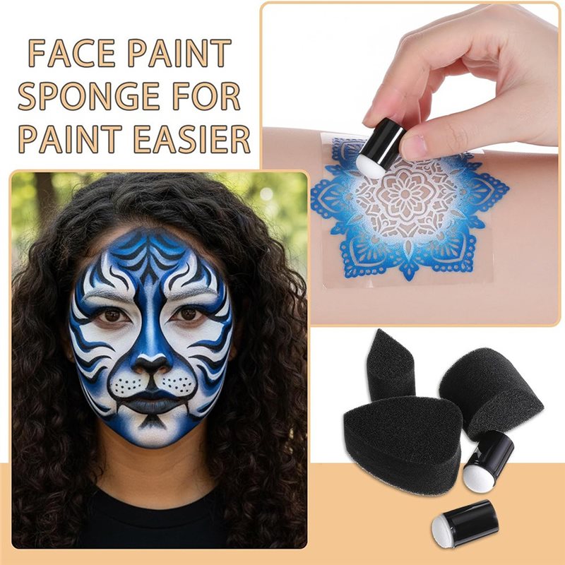 AB34-12Pcs Face Painting Brush - Body Brush ulasan dan harga