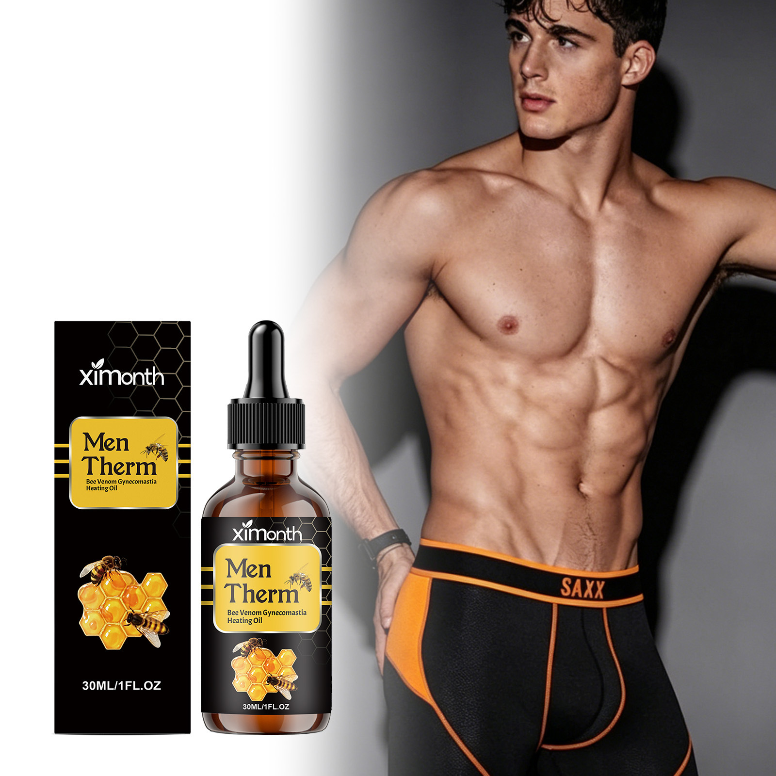 30ml Men's Chest Shaping Serum - Body Oil ulasan dan harga