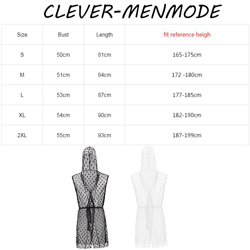 Men's Sexy Bathrobe Ultra-Thin - Bathrobe ulasan dan harga