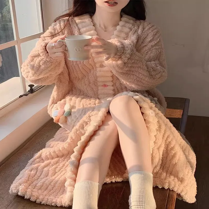 Women's Padded Thickened Warm  - Bathrobe ulasan dan harga