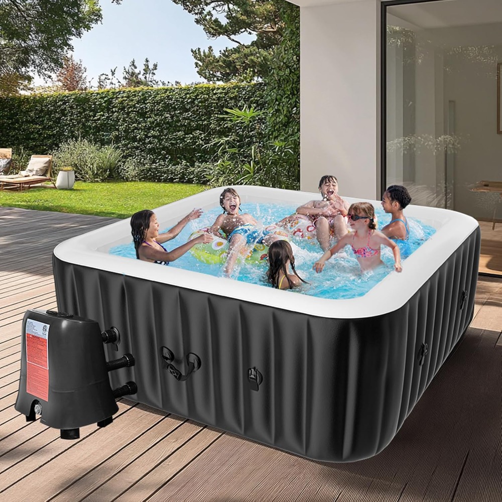 Square Inflatable Hot Tub 4-6  - Hot Tub ulasan dan harga
