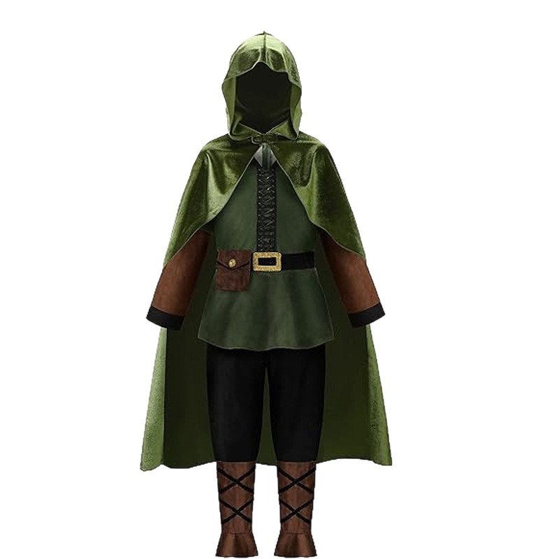 Medieval Hood Cape Cloak Robe  - Bathrobe ulasan dan harga